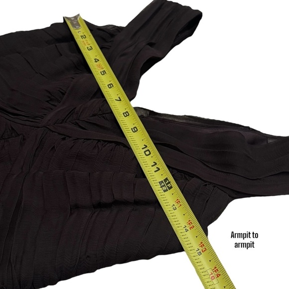 Tadashi Collection Elegant 100% Silk Tiered Cocktail Old Money Party Dress 10P - Picture 10 of 12